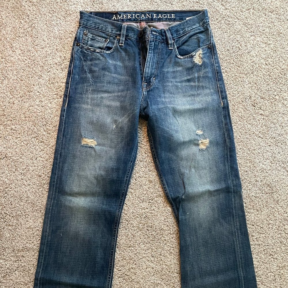 American Eagle Distressed Bootcut Jeans sz 30x32 - Like new